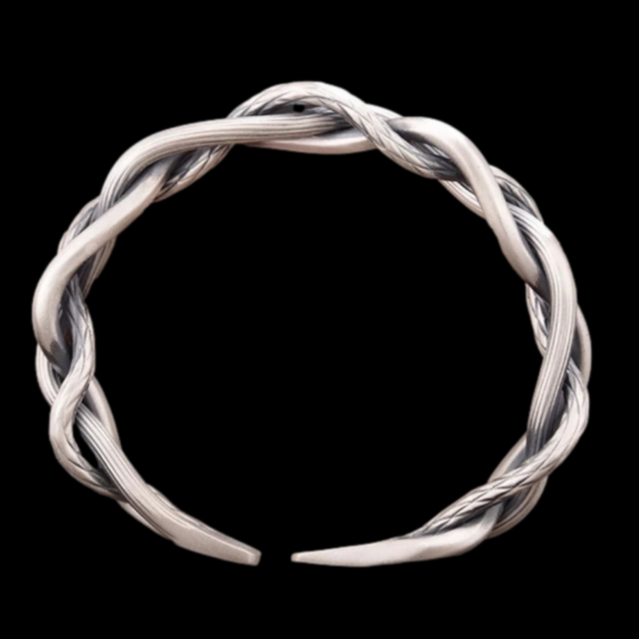 NEW M/L Three Strand Cuff Bracelet | 925 Silver - Picture 13 of 13